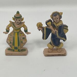 Vintage 1950s Commonwealth Plastics "Dolls of Our World" Figures - Siam & Japan